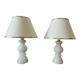 Pair of vintage alabaster lamps