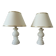Pair of vintage alabaster lamps