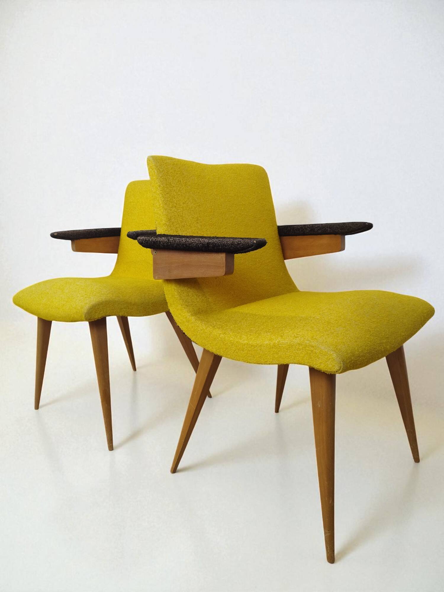 Vintage Scandinavian Armchair Design Duo