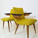 Vintage Scandinavian Armchair Design Duo