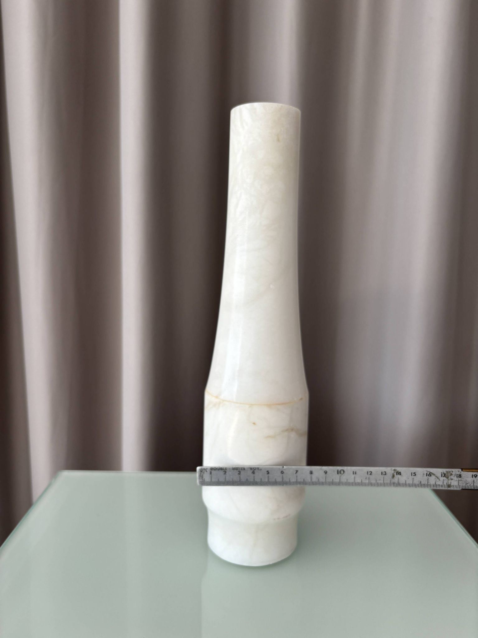 Vintage Spanish Alabaster Sculptural Vase – San Leo – Minimalist – 1970s