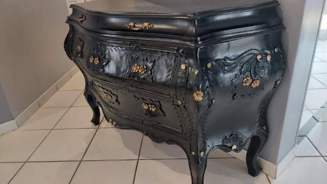 Louis xv style tomb chest of drawers