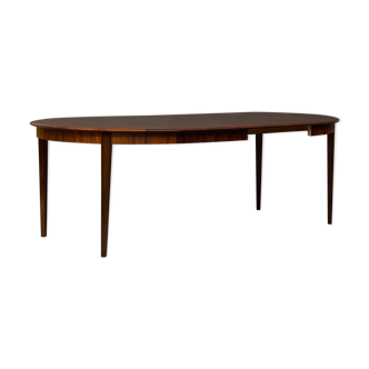 Danish Rio Palisander extension table in original lacquer, 1960s