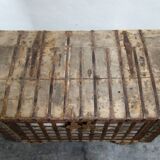 Antique coffre de mariage bois et fer, Inde, XIXème