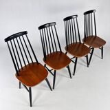 Set of 4 Fanett style Dining Chairs  1960s