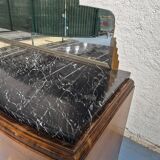 Marble top sideboard with mirror
