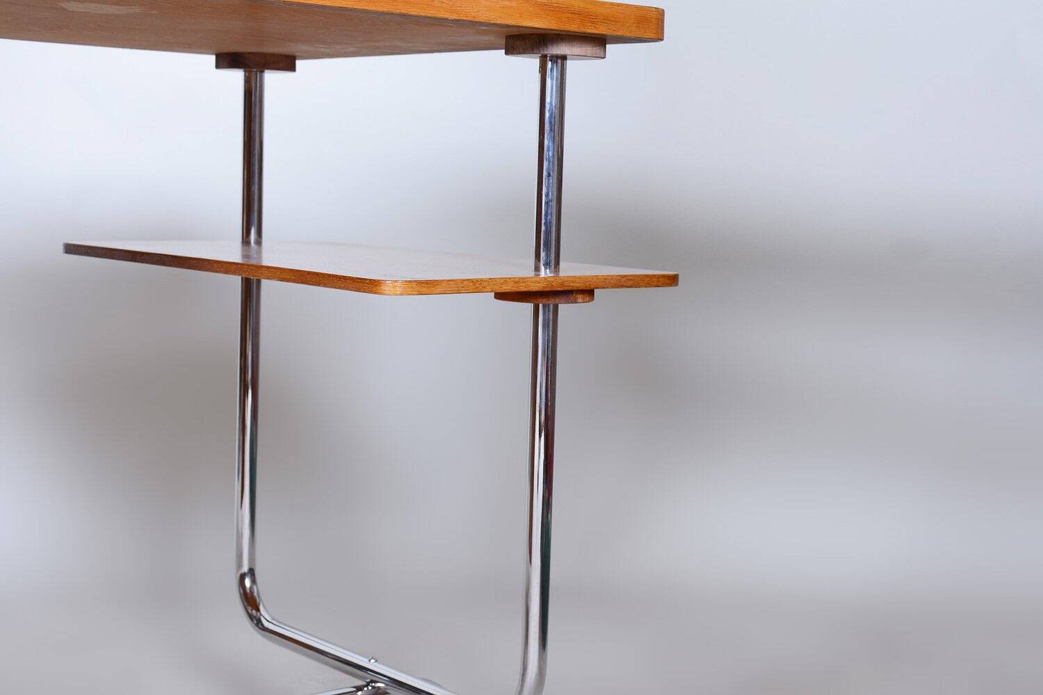 Bauhaus Oak Writing Desk attributed to Jindřich Halabala for Up Závody, 1930s