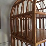 Rattan bookcase