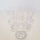 6 baccarat crystal port glasses, circa 1910.