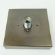 1960s 70s space age sconce by cosack-leuchten metal and thick glass