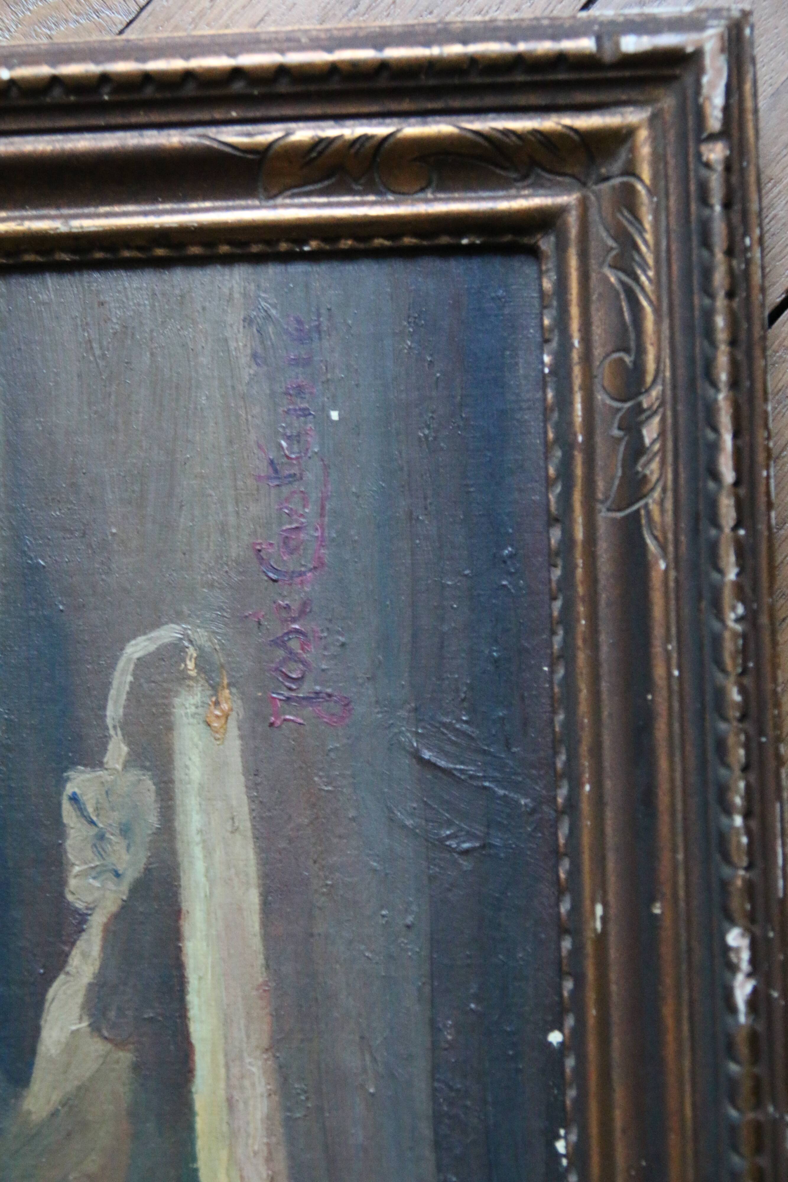 José Castanié oil on canvas exhibited at the FABRE Museum in Montpellier 68.5 x 53.5 cm