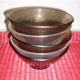 5 stylized flower bowls Vereco 60-70