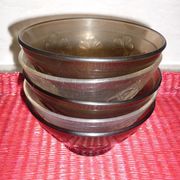 5 stylized flower bowls Vereco 60-70