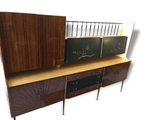 buffet 1960 décor japonisant