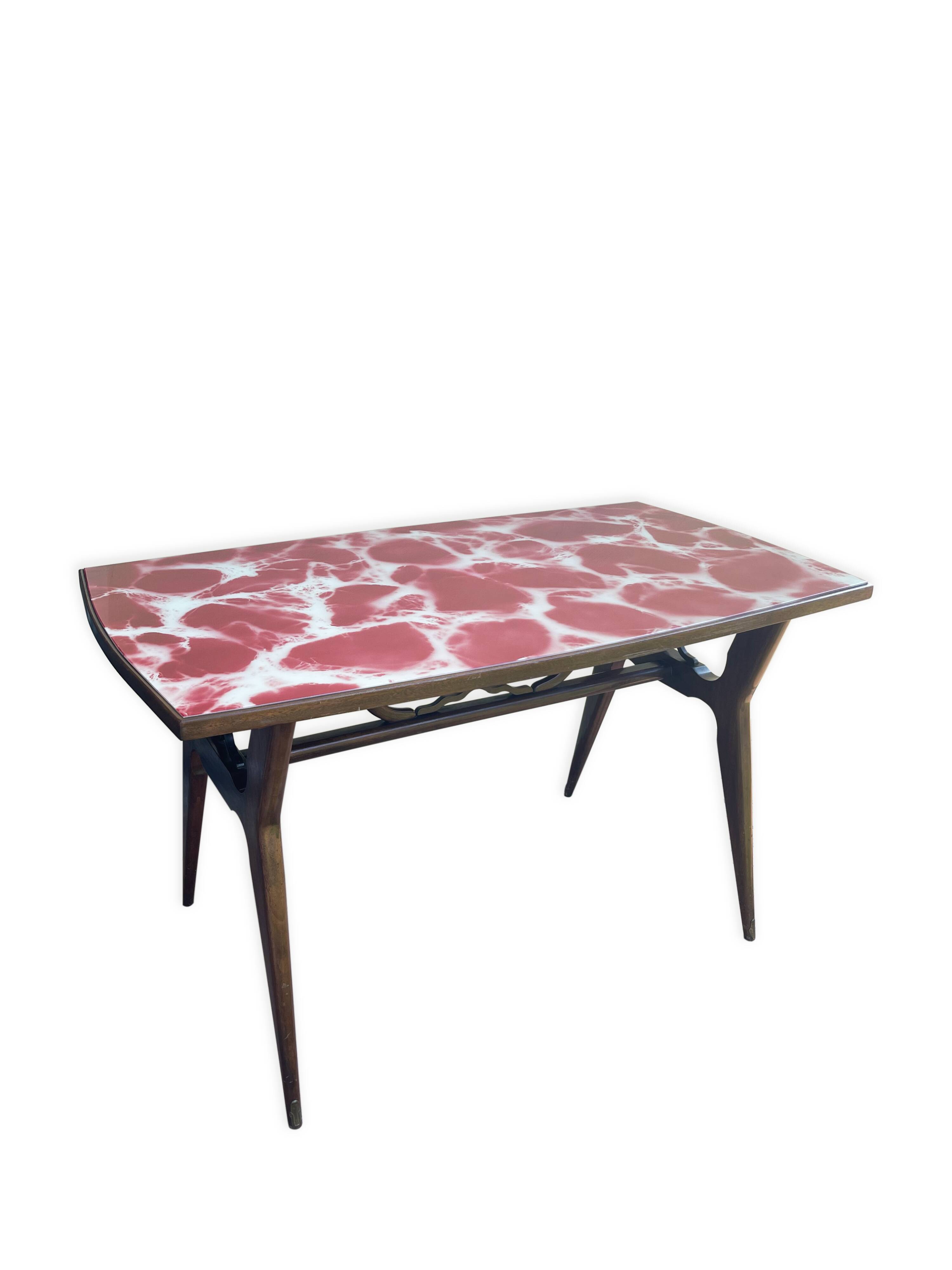 Table à manger italienne vintage du milieu du 20ème siècle