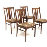 Set of 4 Scandinavian chairs in rosewood, Sweden, 1960.