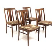 Set of 4 Scandinavian chairs in rosewood, Sweden, 1960.