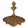 An antique bronze cigar lighter.