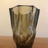 Luminarc twisted smoked color vase