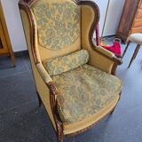 Louis XVI bergère armchairs, late 19th - early 20th century