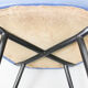 Set of 4 italian dining chairs with brass feet, 1950s