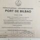 Old nautical map of Bilbao Spain