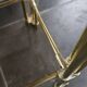 Brass side table, 1970s-1980s