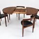 Roundette Teak Extendable Dining Set by Hans Olsen for Frem Røjle