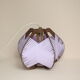 Lampe lilas tissée à suspendre