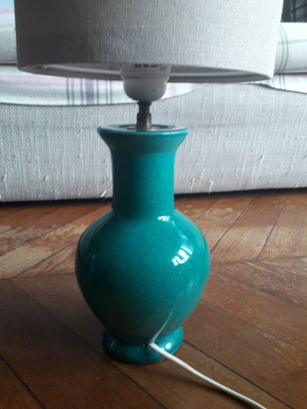 Lampe vintage en céramique signée Koska