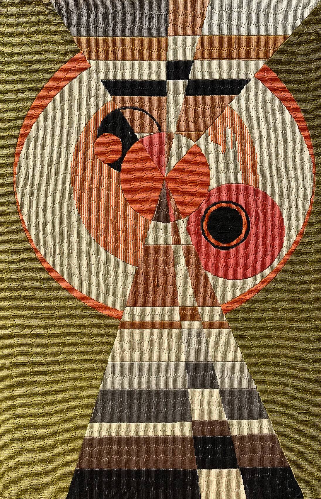 Large original kinetic tapestry OPart. France, 1970s