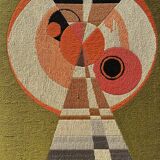 Grande tapisserie originale cinétique OPart. France, années 70