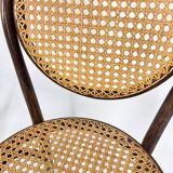Set of 6 Zpm Radomsko Bentwood and Cane Dining Chairs, 1970s
