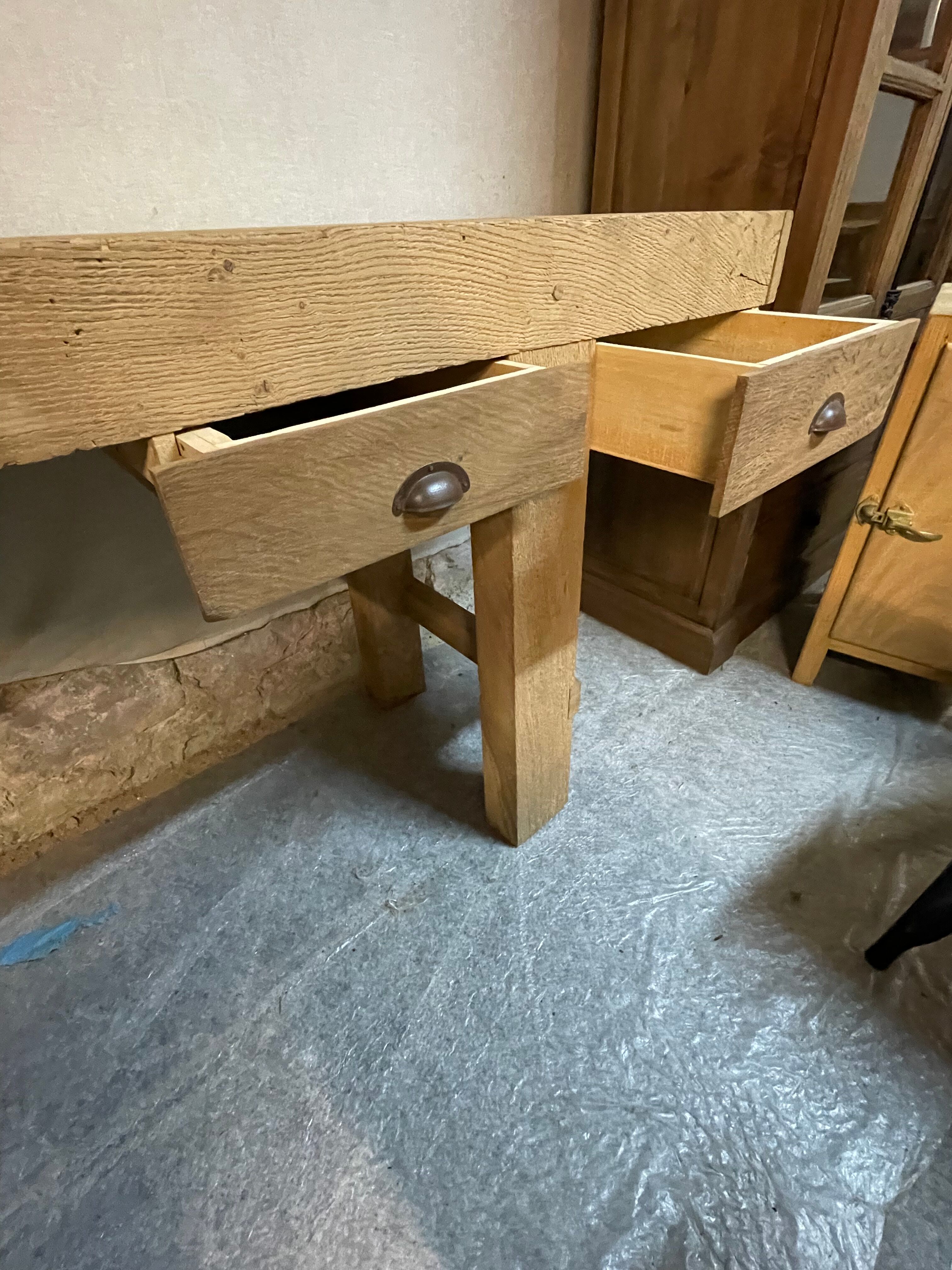 Oak workbench
