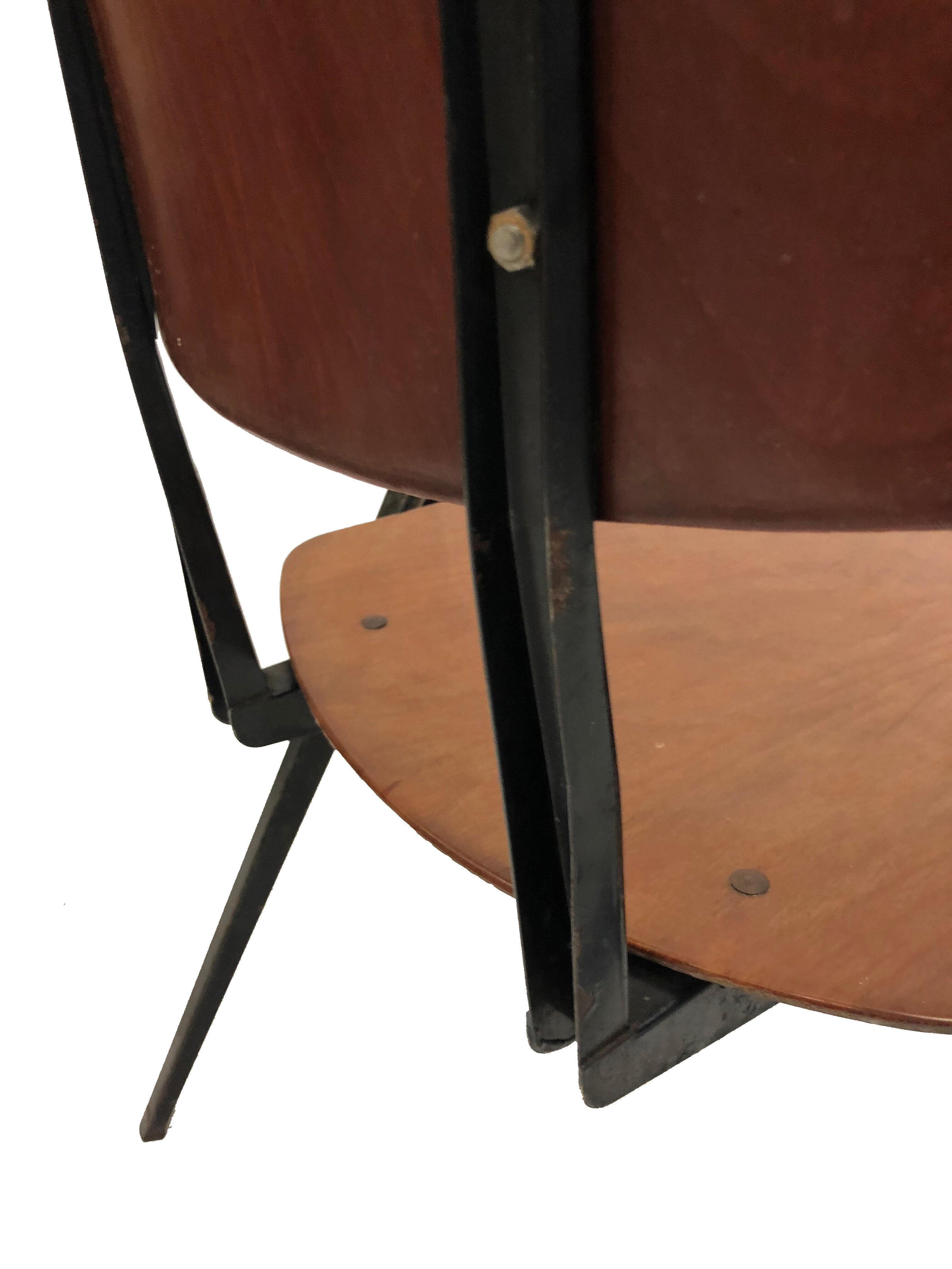 Bureau vintage avec chaise Marko & Galvanitas années 60 Pays-Bas