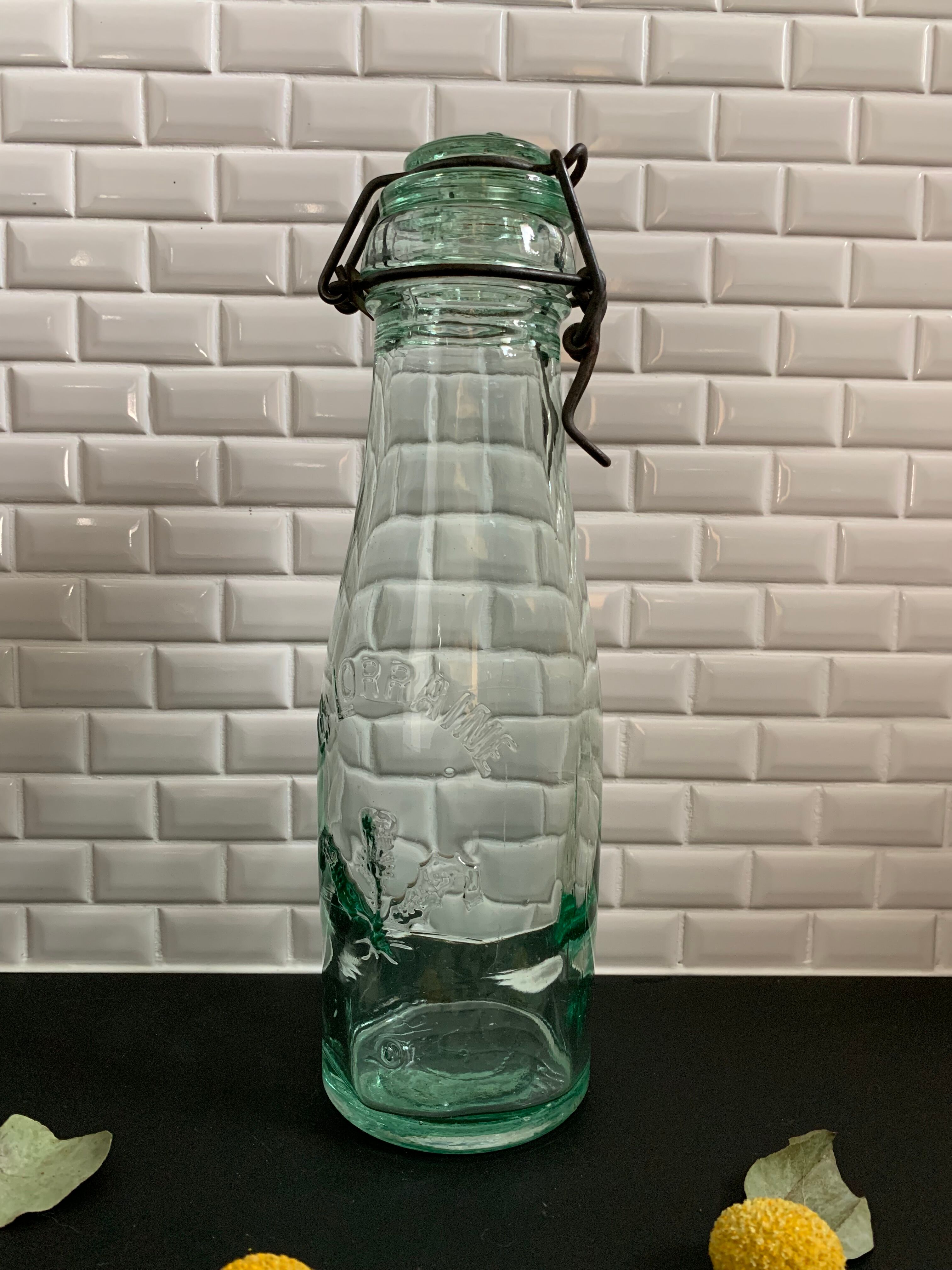Ancient water green jar Lorraine