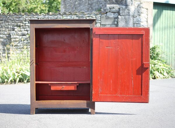 Meuble 1 porte ancien, meuble de rangement bois, confiturier,cabinet, petite armoire, déco intérieur