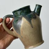 Colorful ceramic pitcher