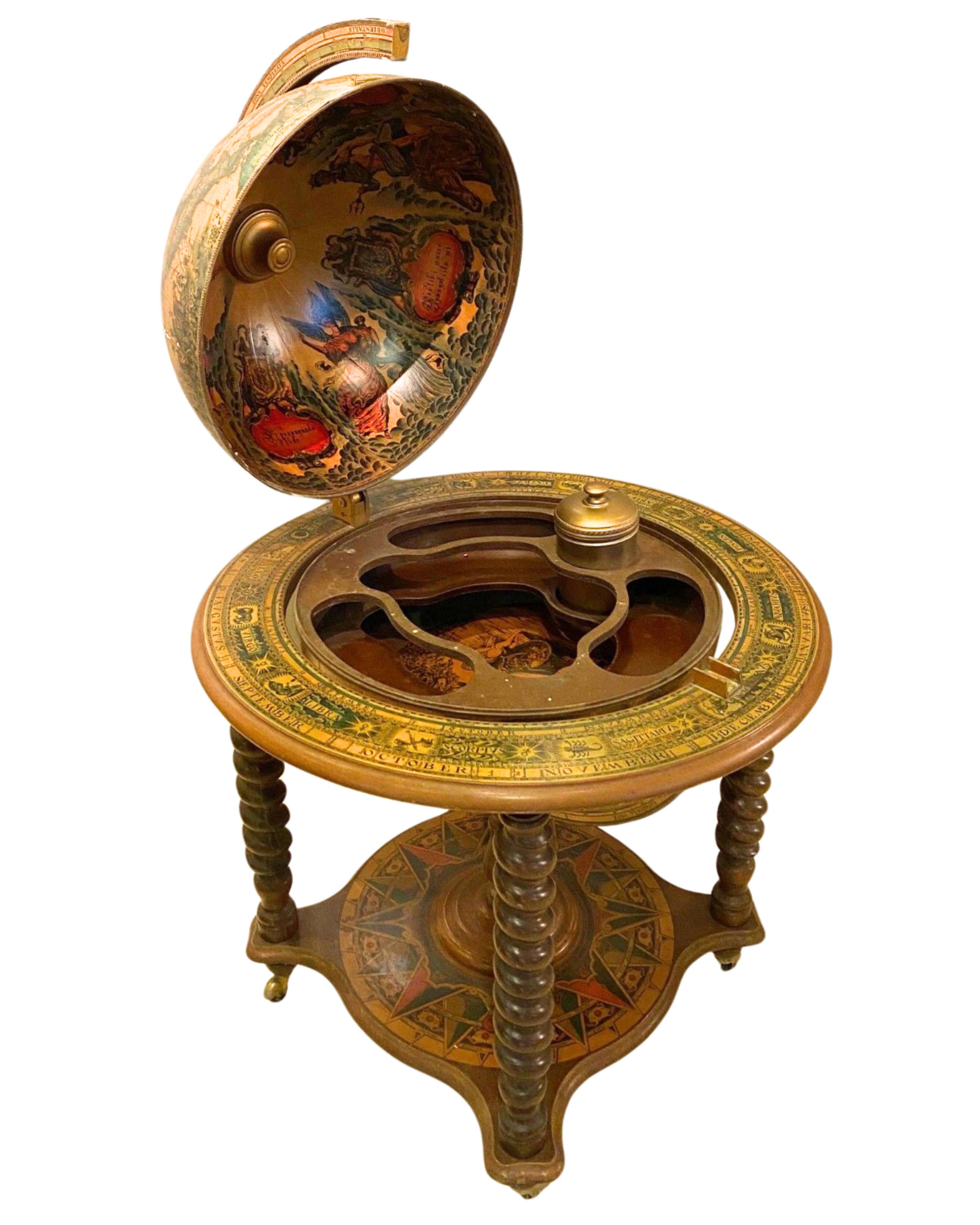 Hidden bar globe terrestre