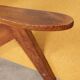 Vintage armchair, mustard yellow, curly zigzag pattern, set of 2