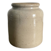 Old glazed stoneware pot / vase - vintage