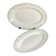 Service plates, ironstone, Violetta collection, Longwy