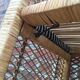 Vintage rattan library