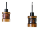 Set of 2 pendant lamps by Victor Bernt for Flygsfors, Sweden, 1960