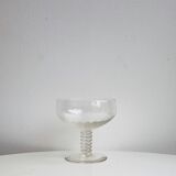Set of 6 art deco champagne cups