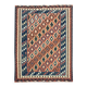 Tapis Kilim fait main pour chambre à coucher, en laine tissée à plat, motif géométrique rouille, 293 × 210 cm