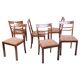 Art Deco Chairs in Walnut, Czech, 1920s, Set of 6