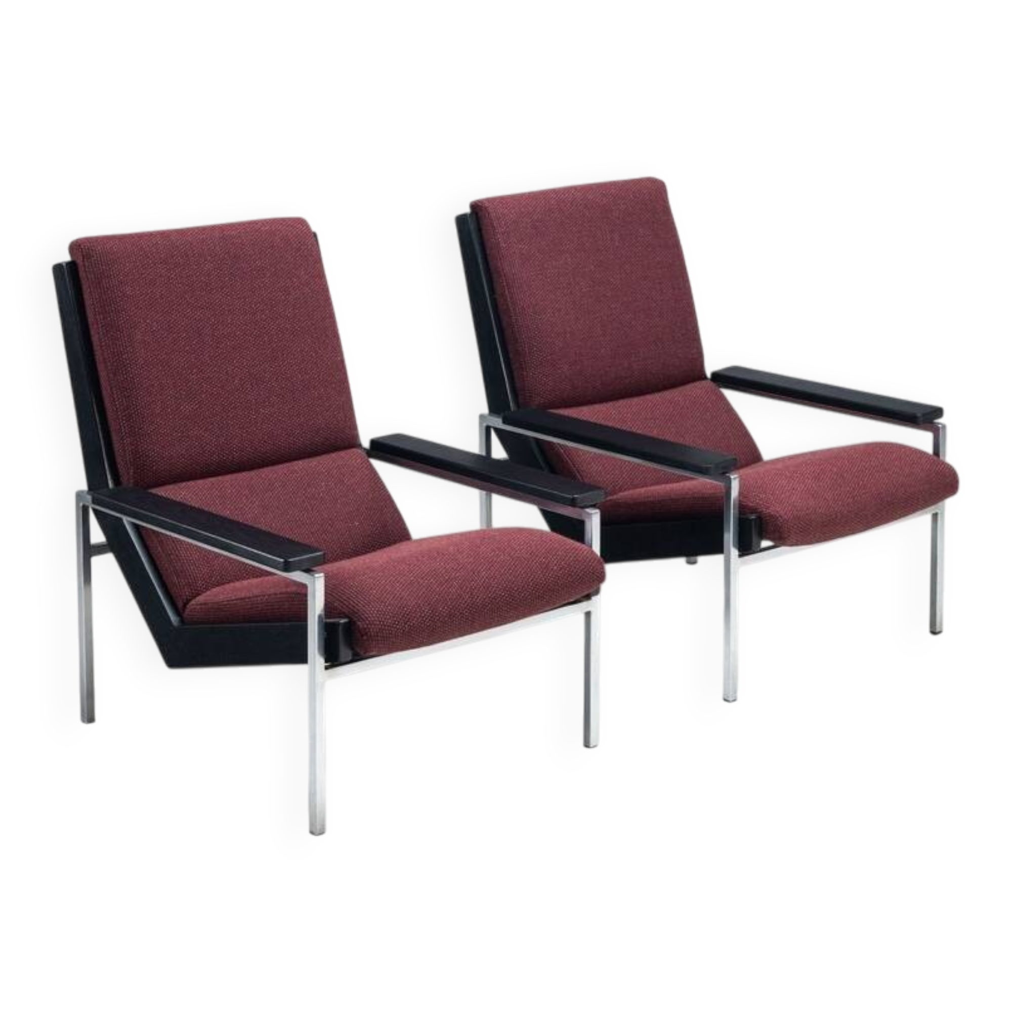 Rob Parry pair of Lotus lounge chairs Gelderland Netherlands 1960