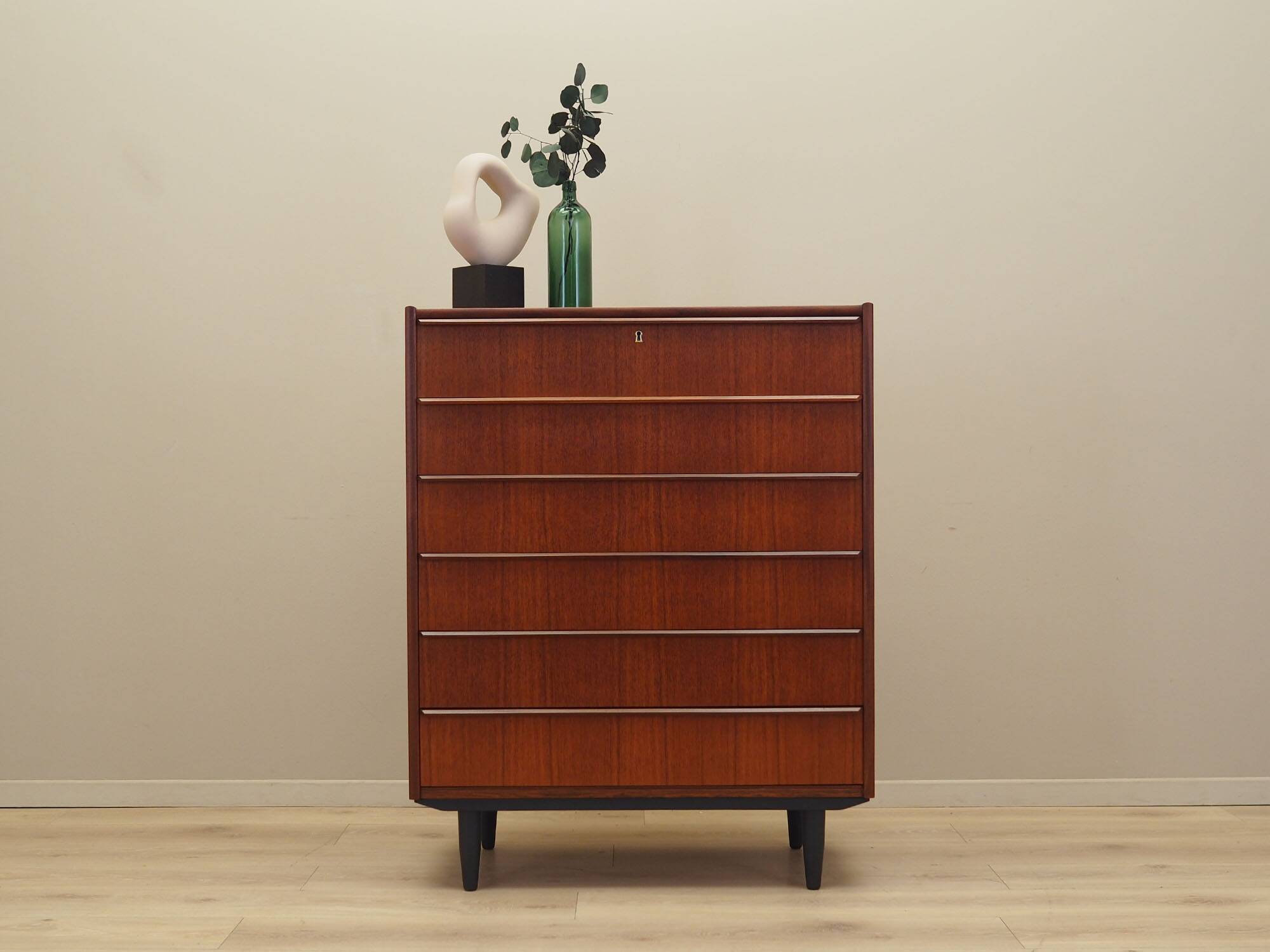 Commode en teck, design danois, années 1970, fabriquée au Danemark
