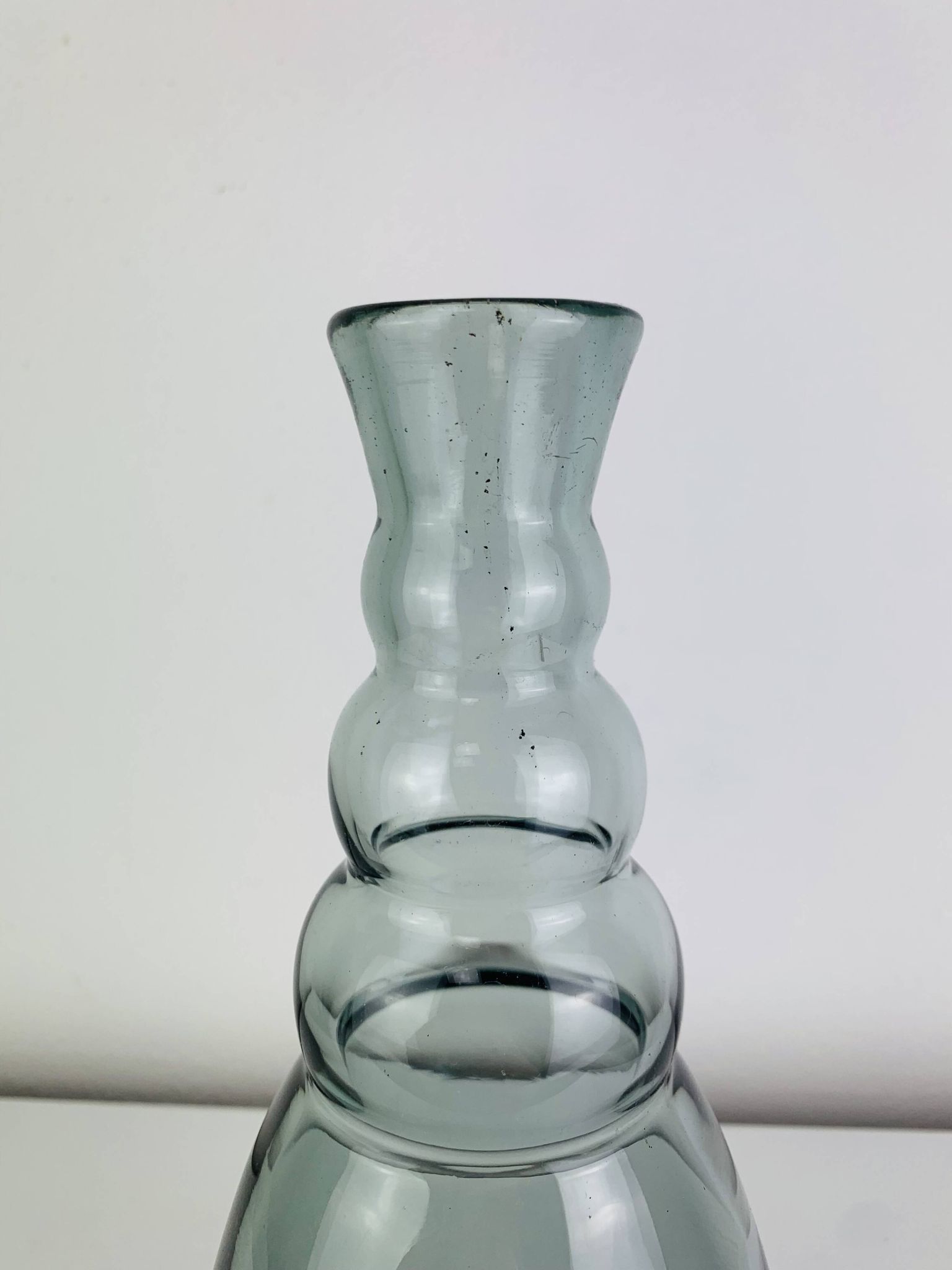 Pair of Daum Nancy carafes, Art Deco